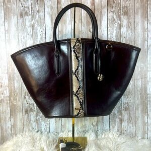 NWT Brahmin Mira Expresso Layton Tote, Stunning​